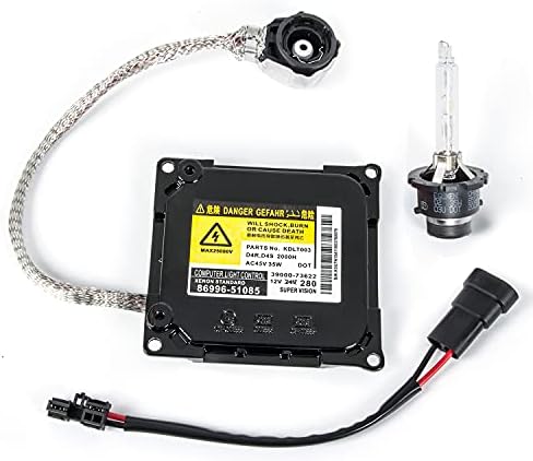 ES350 Xenon HID Headlight Ballast Control Unit with Igniter D4S Bulb Module Compatible with Lexus IS250, LS460, Toyota Prius, Auris, Avalon, Estima Replace KDLT003 85967-52020 85967-53040 DDLT003