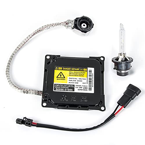 Es350 Xenon Hid Headlight Ballast Control Unit With Igniter D4S Bulb Module Compatible With Lexus Is250, Ls460, Toyota Prius, Auris, Avalon, Estima Replace Kdlt003 85967-52020 85967-53040 Ddlt003 #TOP3