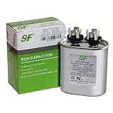 5 MFD Capacitor 370 or 440 VAC 5uf Oval Run Capacitor for Fan Motor Blower Condenser in Air Handler Straight Cool or Heat Pump Air Conditioner and Pool Pumps