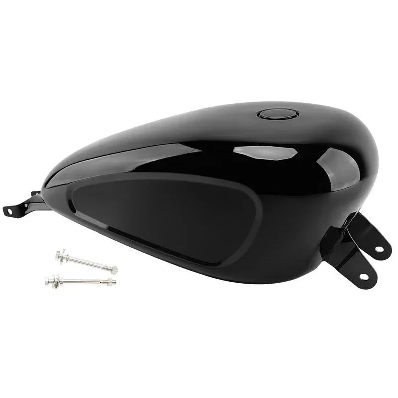 Réservoir carburant moto 14,4L noir brillant pour Sportster XL 883 1200