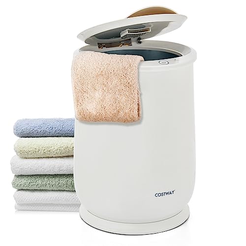 COSTWAY Towel Warmer for Bathroom, 21L Large Towel Heater with Flip-top Lid