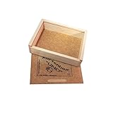 Abm.: Innenmaß 13,2 x 9,7 x 2,8 cm, Außenmaß 15,6 x 12 x 4 cm