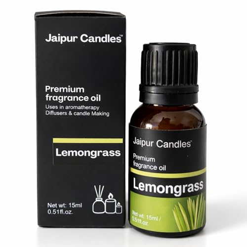 Image of Fragrance Oil | 15 ml | Aroma Oil for Home Fragrance | Best for Aromatherapy | Use in Diffusers, Candles, Air Fresheners (15ML, Lemongrass)