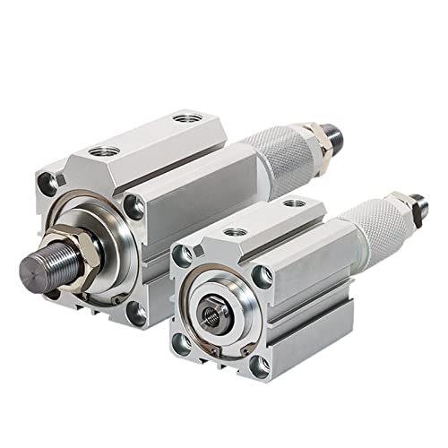 Cilindro neumático SDAJ63x50-30-S compacto de carrera ajustable serie J63 4