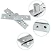 Zorveiio 2Pcs 360 Degree Hidden Door Pivot Hinge, Centre Stainless Steel Concealing Bookcase Hinges for Secret Doors, Heavy Duty Rotation Hardware with Fixing Screws, Medium