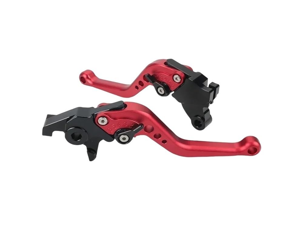 Pliqvbn Short Red Clutch Brake Shafts Brake Clutch Lever For 450Mt 800Mt 650Mt 700Mt 650 Nk/Mt/Gt/Tr-G 700Cl-X Mt450 2024 2023 2022 Foldable Short Hand Levers