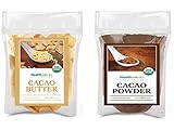 Healthworks Cacao Powder (32 Ounces / 2 Pounds) and Cacao Butter (32 Ounces / 2 Pounds)