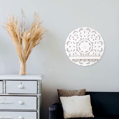 Multipurpose-Floating-Wall-Mounted-Shelf-with-Key-Hooks–Rustic-Wooden-Wall-Decor-and-Storage-Solution–12-Decorative-Wall-Art-for-Entryway-Living-Room-or-Bedroom–Vintage-Wall-Key-Organizer Multipurpose Floating Wall Mounted Shelf with Key Hooks–Rustic Wooden Wall Decor and Storage Solution–12 Decorative Wall Art for Entryway Living Room or Bedroom–Vintage Wall Key Organizer