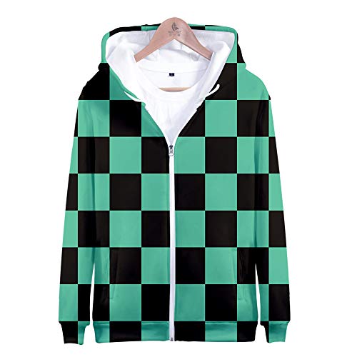 Bossip 鬼滅の刃 コスプレ プルオーバーパーカー 3d プリント 胡蝶しのぶ 冨冈义勇 伊黒小芭内 煉獄杏寿郎 コスチューム 衣装 コート 仮装 トレーナー 日常 シャツ 大人 男女問わず 長袖 カジュアル 文化祭 学園祭 パーティー 祭り フルサイズ 春夏秋 (竈門炭治郎,XXS)のサムネイル