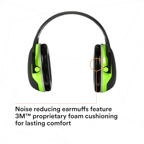 Image of 3M PELTOR Hearing Protection Earmuffs, X4 Series Noise Protection, Construction, Manufacturing, Assembly, Sanding