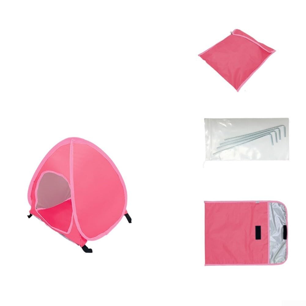 Dog Beach Tent Sun Shelter, Up Pet Tent Outdoor with UV Protection, Portable Canopy for Cats Dogs Small Animals, For Instant Setup Camping Park Beach Shade, Includes(M Carmine)