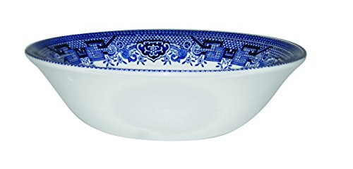 Churchill-Blue-Willow-Fine-China-Earthenware-Oatmeal-Bowl-6-Set-Of-6-Made-In-England