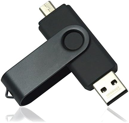 Timesun 2 in 1 OTG Micro USB Flash Drive 32GB/16GB/8GB Classic Style for Android Smart-Phone Tablet Computer Player TV DVD Etc (Blue) (32GB)