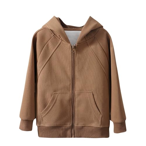 Grey Sweatshirts for Boys Girls Casual Zip up Long Sleeve Basic Hoodies Lightweight Plain Loose Fit Shirts Outfits