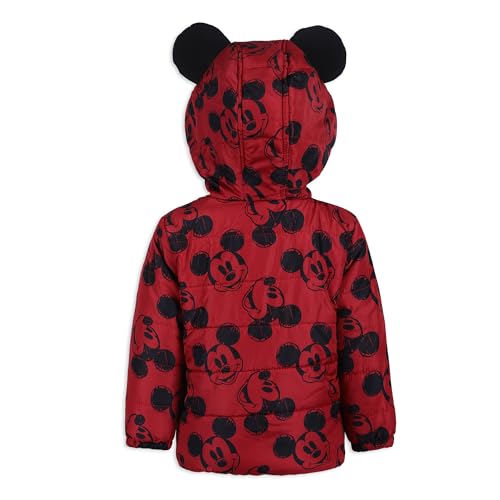 Disney Mickey Mouse Boys Jacket Puffer Coat for Toddlers and Little Kids3