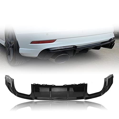 Diffuseur arrière Audi A3 Sline S3 berline noir brillant - 2