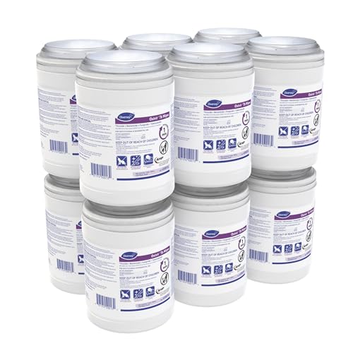 Image of Oxivir Diversey 4599516 Tb Disinfectant Small Wipes, Accelerated Hydrogen Peroxide Based Cleaner Disinfectant, Ready-to-Use, Unscented, 160-Wipes, 1-Canister (Pack of 12)