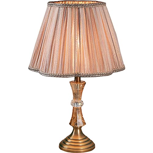 Lampe de bureau en alliage Deison avec finitions en cristal et tissu noble