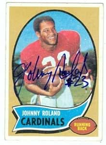 Johnny Roland autographed football card (St Louis Cardinals) 1970 Topps ...