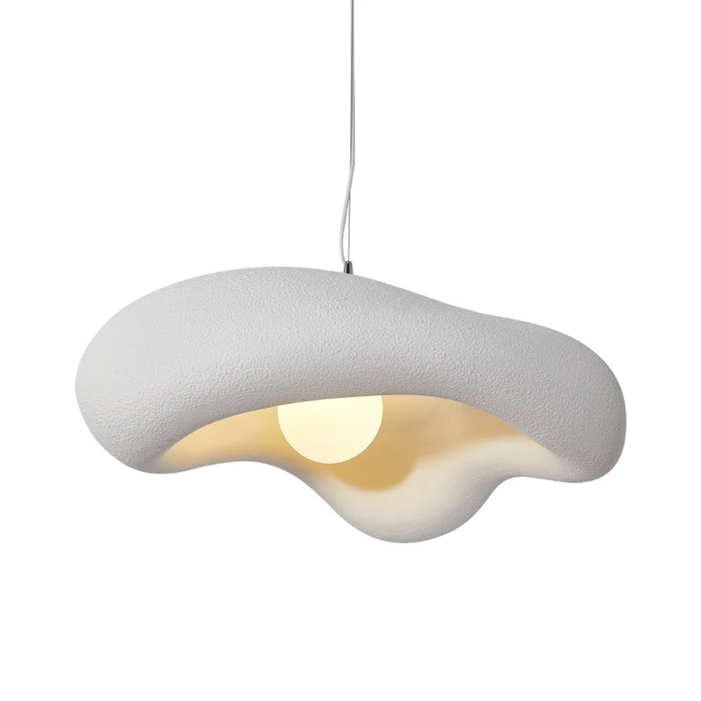 Lampada A Sospensione Creativa Wabi-sabi Lampada A Sospensione Creativa Irregolare E27 A Forma Di Nuvola Lampadario Bianco Illuminazione Interna Regolabile Decorazione Per La Sala Da Pranzo(60cm