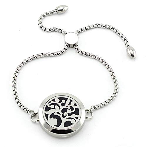 JOYMIAO Bracciale in pelle con bracciale e bracciale in acciaio inox Bracciale in pelle con bracciale e bracciale in acciaio inossidabile