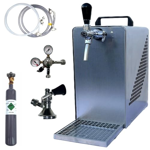 BieTal® Bierzapfanlage Bierkühler Zapfanlage mit Kühlung 30 Liter/h - SET - Typ M - 0,5Kg CO2