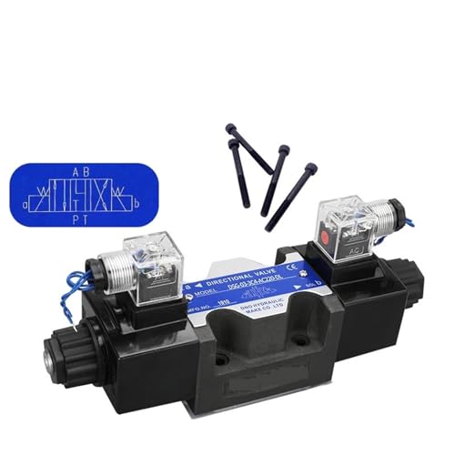 Válvula de control direccional electromagnética DSG-02 03 para fluidos oleohidráulicos 4
