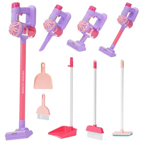 9 in 1 Ensemble De Jeu De Simulation De Ménage, Ensemble De Nettoyage pour Enfants pour Les Tout-Petits, Kit De Balai pour Enfants, Jouet Éducatif, Jeu De...