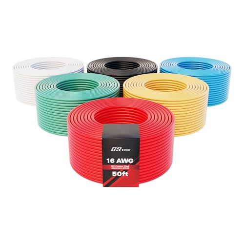 GS Power 300ft CCA 16 Gauge Wire 6-Color Pack