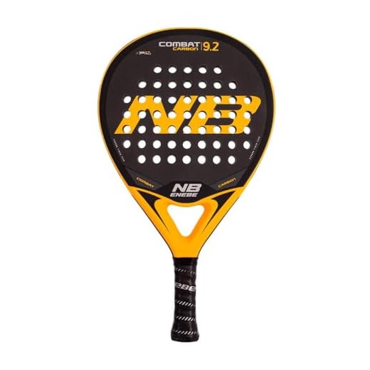 PALA PADEL ENEBE COMBAT CARBON 9.2 ORANGE