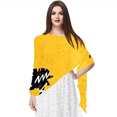 Châle longue tête écharpe fine en mousseline de soie imprimée et grand foulard femme hijab