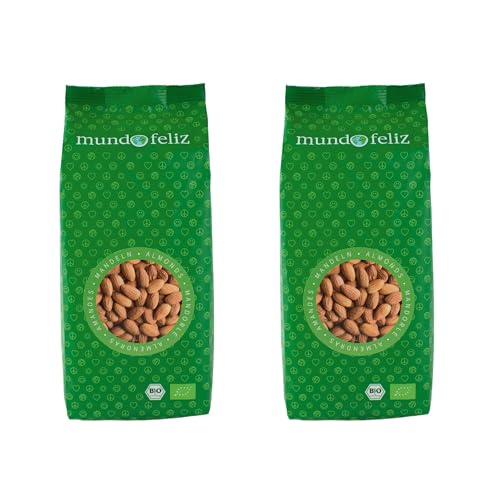 Mundo Feliz Organic Whole Almonds 500g x 2