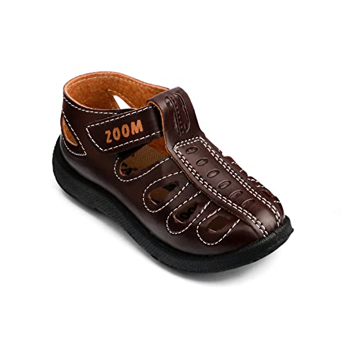 Image of ZOOM Sandals Casual Fisherman Adjustable Sporty Summer Closed Comfortable Toe Sandals with Premium PU Padding For unisex kids-pack of 1(9 Months-4.5 Years)