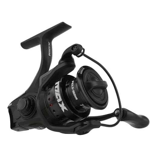 Abu Garcia Max SX Spinnrolle | Leichtes Graphitgehäuse und Rocket Line Management System | Sanfter Zug | Salzwasser- und Süßwasser-Angelrolle für Barsch, Forelle, Hecht & mehr | Größe 2500
