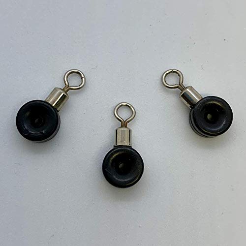 Power Cast Pulley Swivel, Pulley RIG, Pulley Bead Swivel (Black) (10)