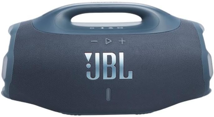 Caixa de som JBL Boombox 4 vista de frente mostrando os botões