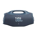 JBL Boombox 4, Altifalante Bluetooth portátil, som JBL Pro, AI Sound Boost, resistente à água/pó IP68, autonomia de 34 h, Life, Auracast, 2 configurações de reforço de graves, azul