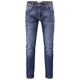 vaqueros hombre amazon Vaqueros de Ajuste Estrecho Charles Wilson Pantalón Vaquero Lavado Ajuste Estrecho (38\" Waist / 31\" Leg, Stone Wash)