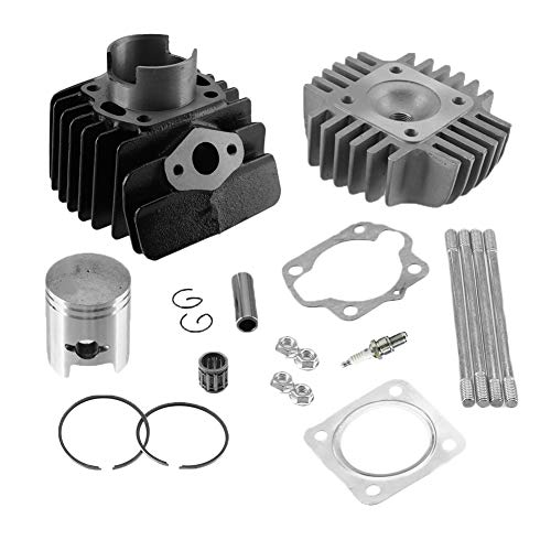 MOOSUN Cylinder Head Gasket Piston Top End Kit for Suzuki Quadrunner 50 LT50 1984 1985 1986 1987