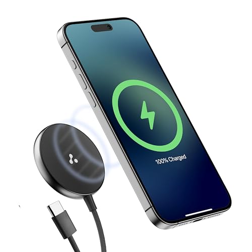 Ambrane 15W Qi-2 & Magsafe Wireless Charger with 60W Type C Cable for iPhone 15/15 Pro/15 Pro Max,iPhone 14/14 Pro/14 Pro Max,iPhone 13/12,Samsung &...
