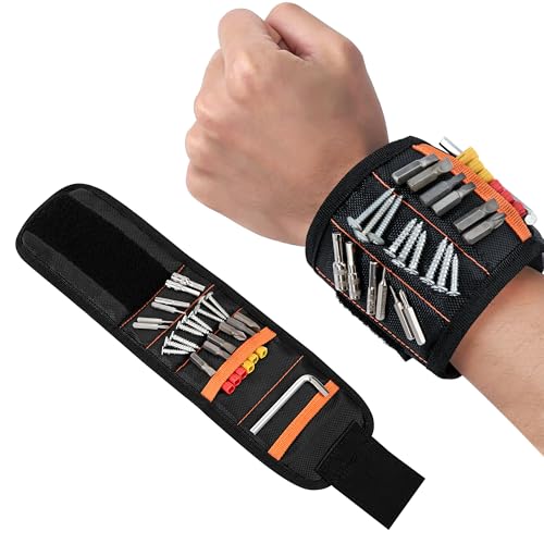 Yesaler Polsino Magnetico Braccialetto Magnetico per Attrezzi fai da te Tiene Viti Chiodi Punta Del Trapano per Padri Fidanzati Tuttofare Elettricisti Yesaler Polsino Magnetico Braccialetto Magnetico per Attrezzi fai da te Tiene Viti Chiodi Punta Del Trapano per Padri Fidanzati Tuttofare Elettricisti