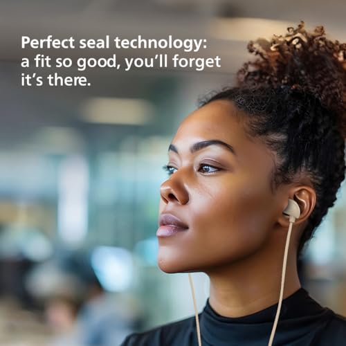 Image of PHILIPS Audio TAE1159GD /00 in-Ear Wired Earphones with C-Type Jack, 10mm Drivers, Inline Mic, Powerful Bass and Clear Sound, Tangle Free 1.2m Cable and 3 x Inter Changeable Ear Tips (Gold)