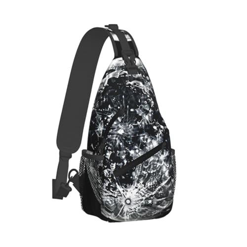 Bolso Cruzado para Hombre Mochila Diagonal Casual Negra miniatura 2