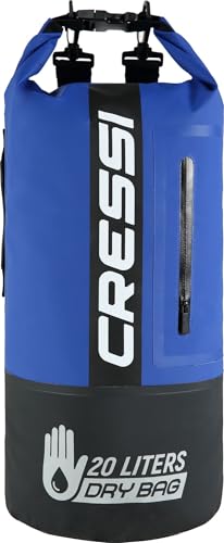 Cressi Premium Dry Bag, Black/Blue, 20 LT