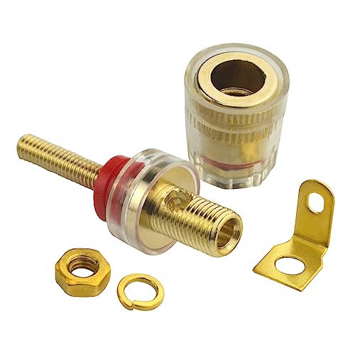 Conectores de enchufe de amplificador de altavoz de 4 mm y terminales de poste de unión roscados 4