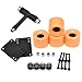 sharprepublic Ruedas de patineta de 60 x 45 mm 4 Piezas 78A PU Cruiser Longboard Reemplazo Rueda de Rodillo de Mantenimiento con rodamientos ABEC-9, Manguitos de - Naranja
