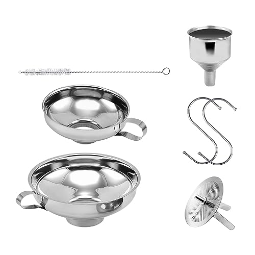 Imbuto Filtro In Acciaio Inox Per Cucina 11 Cm - Versa Olio, Marmellata, Aceto - Lavabile In Lavastoviglie
