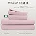 California Design Den Soft Queen Size 100% Cotton Sheet Sets, 400 Thread Count Good Housekeeping Award Winner, Silky Smooth Sateen Weave with Deep Pockets, Durable Queen Bed Sheet Set - Pink
