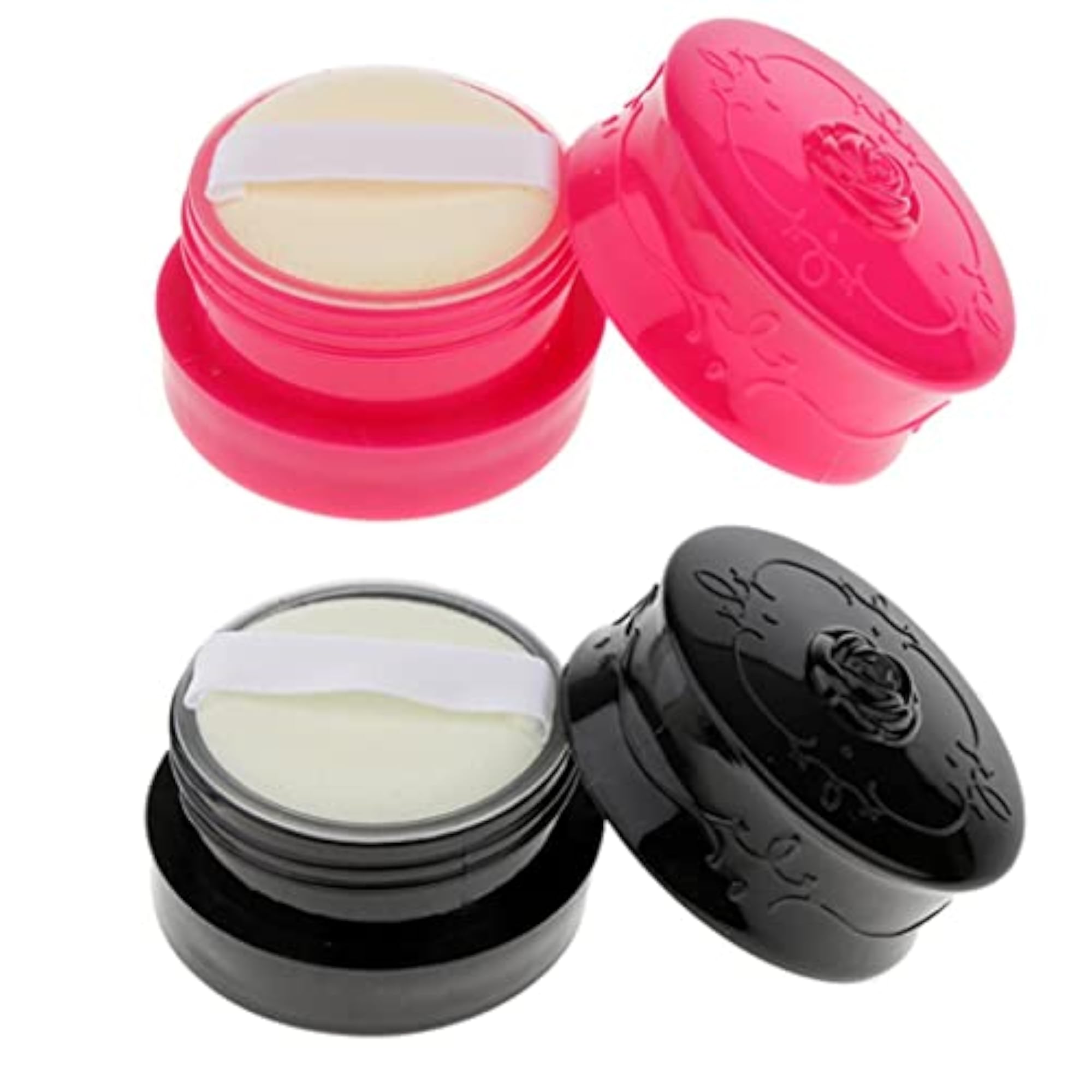Travel Empty Makeup Loose Powder Container with Puff