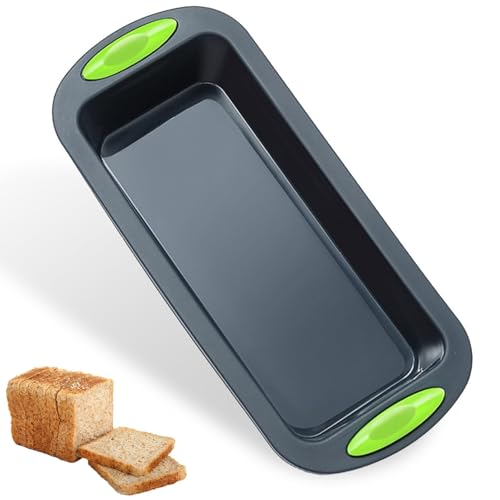 Molde Bizcocho Silicona Rectangular, 27,8x12,1x6,3cm, Gris Oscuro Molde de Silicona Para Panadería, Reutilizable Caja de Moldes de Silicona para Hornear, Moldes Reposteria Silicona, Para Tiramisú, Pan